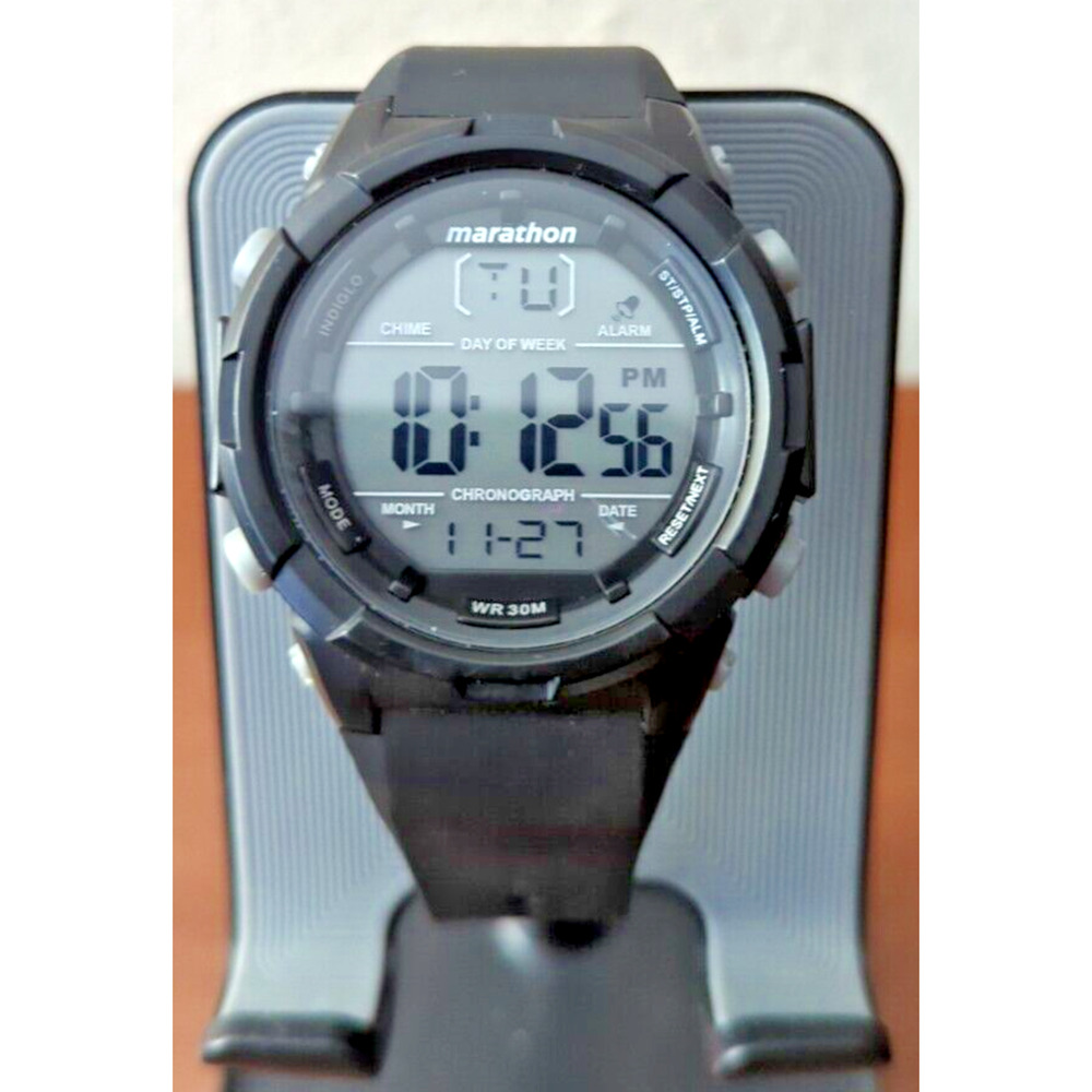 Timex Marathon Men's 30M Resin Watch Indigo Chronograph Alarm - TW5M32900